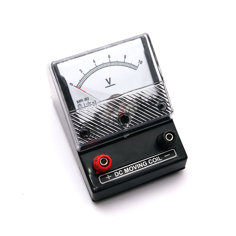 Single range DC voltmeter with analog scale for physics lab experiments