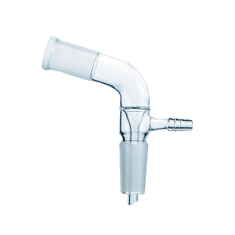 Adapter Reciever, Plain Bend with Vacuum Connector, Socket Size to Cone