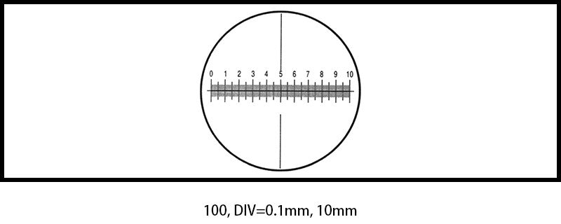 Stage Micrometer 100 DIV*0.1mm=10mm