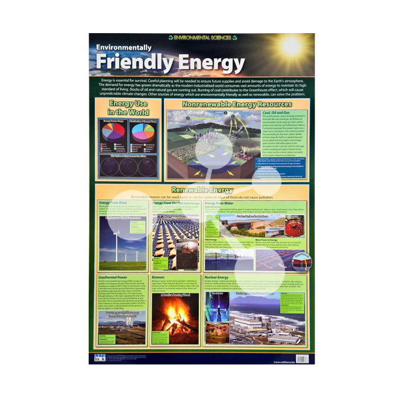 Environmentally Friendly Energy Wall Chart