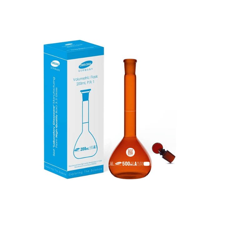 Volumetric Flask Amber Class - A DIN/ISO