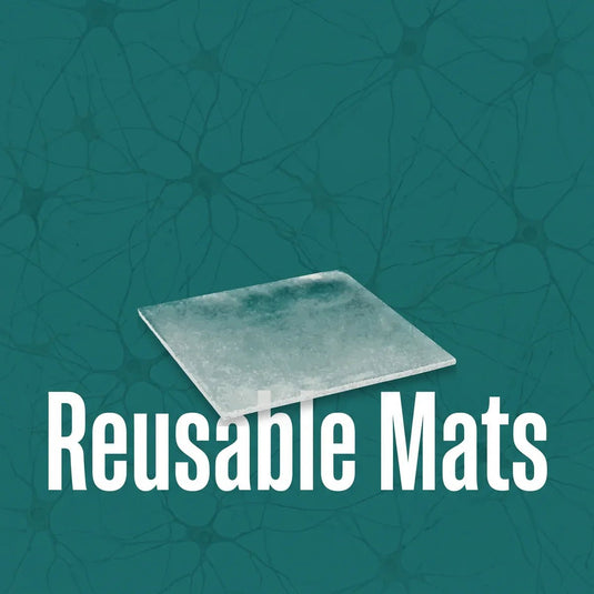 A square heat resistant laboratory bench mat