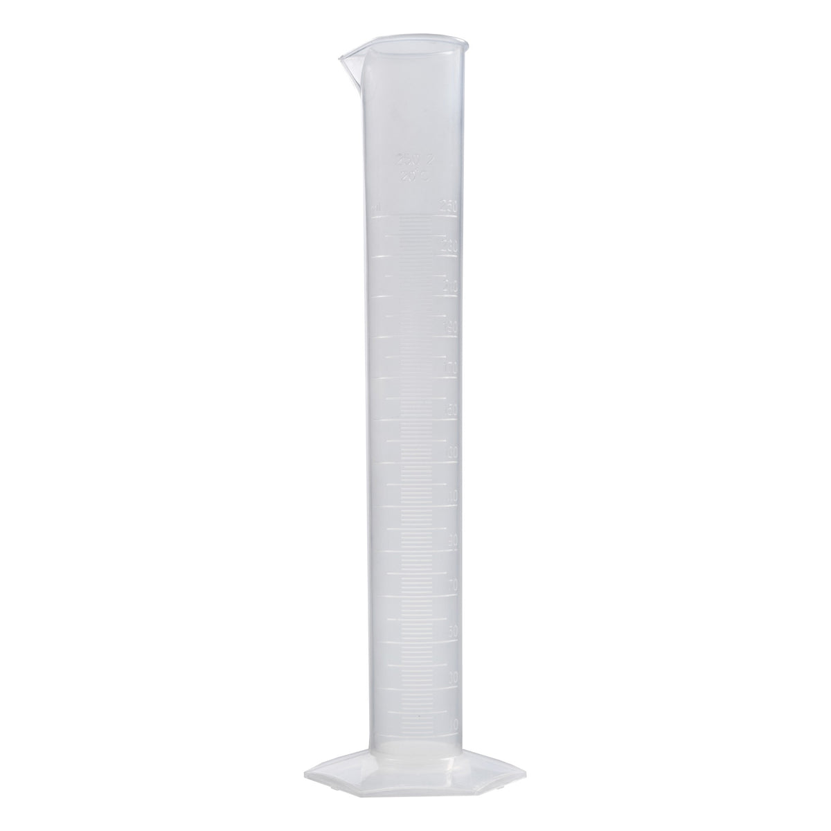 Polypropylene Measuring Cylinder with Hexagonal Base