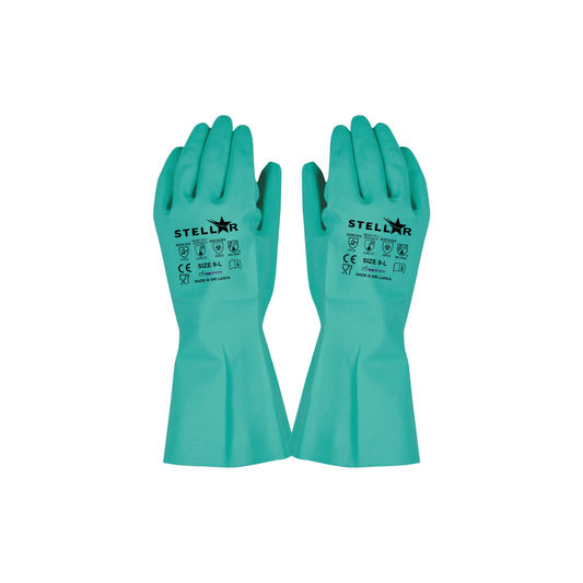 Green nitrile examination gloves for laboratory and industrial use - powder-free lab gloves, SmartLabs South Africa