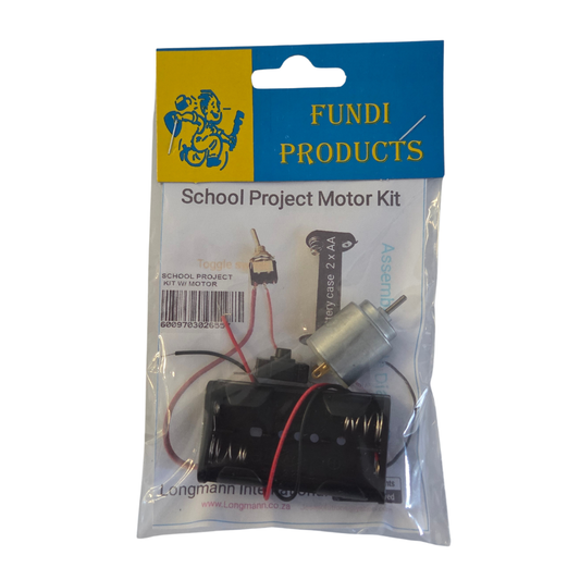 Fundi Products School Project Motor Kit in sealed packaging, sold by SmartLabs for CAPS Technology Electrical Systems