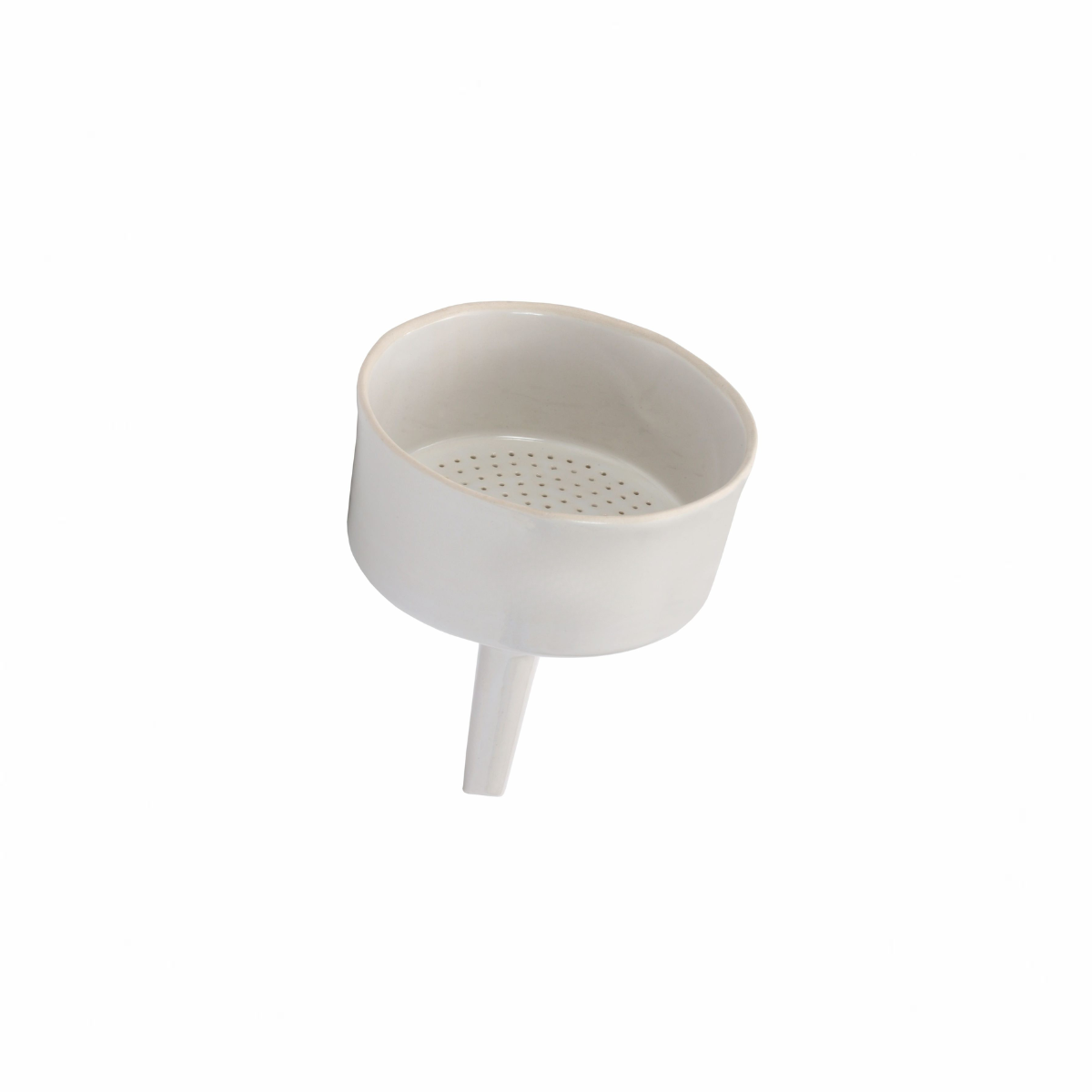 Glazed porcelain Buchner funnel for vacuum filtration