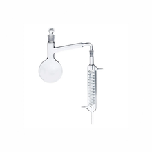 Glass distilling apparatus with ground-in glass joints