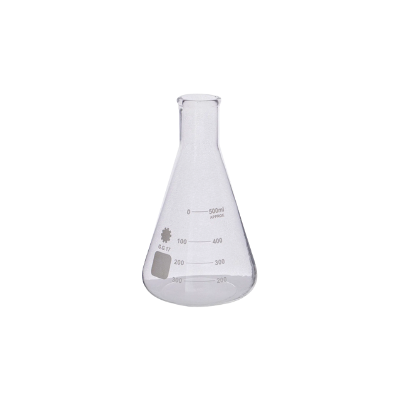 Erlenmeyer Conical Flask, Borosilicate 3.3 with Narrow Neck