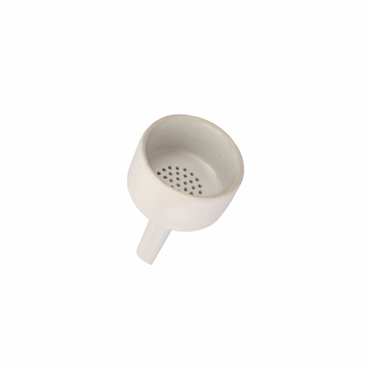 Glazed porcelain Buchner funnel for vacuum filtration