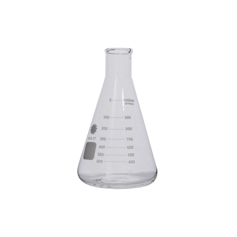 Erlenmeyer Conical Flask, Borosilicate 3.3 with Narrow Neck
