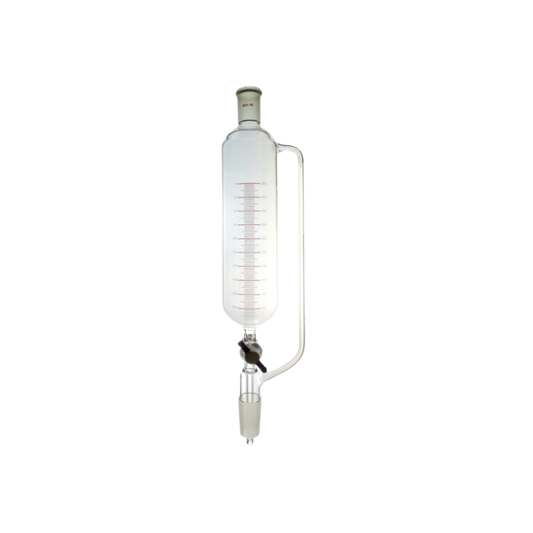 Pressure-equalising dropping funnel with stopcock and 24/29 joints for closed-system reactions