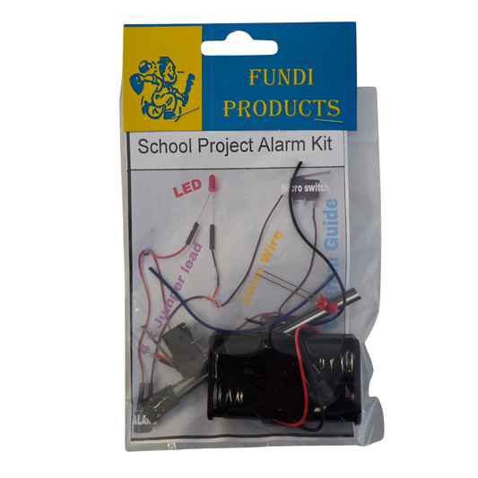 Fundi Products School Project Alarm Kit in sealed packaging, sold by SmartLabs for CAPS Technology Electrical Systems
