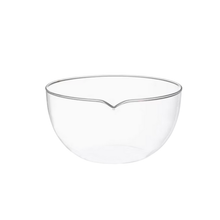 Evaporation dish,Flat - bottom ,With spout, boro 3.3 Glass