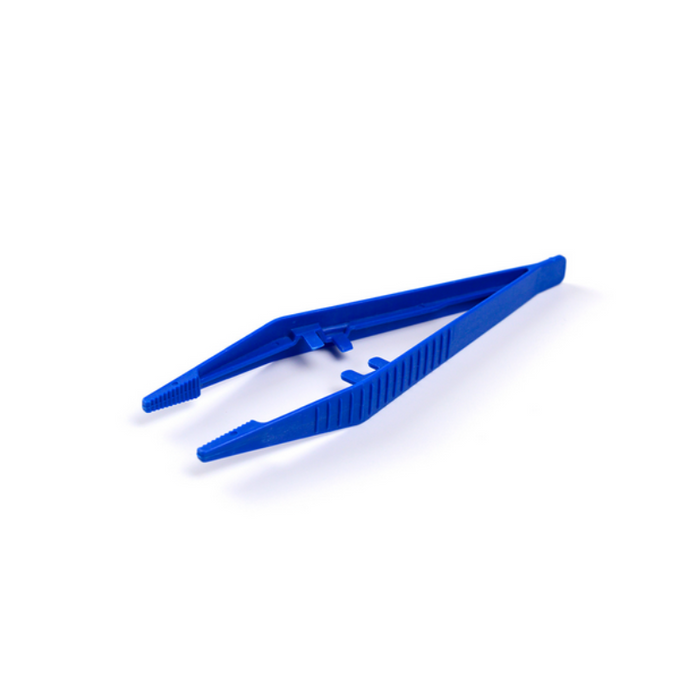 Tweezers, Plastic - Blue