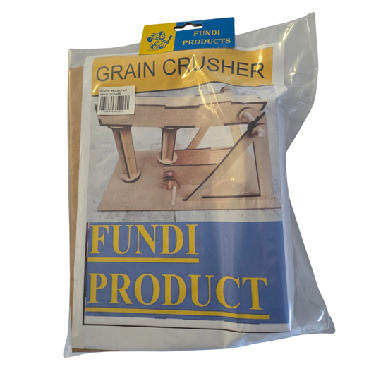 Fundi Products Grain Crusher school project kit in sealed packaging, sold by SmartLabs for CAPS Technology Processing