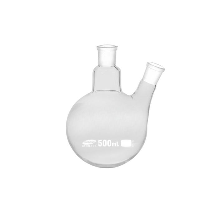 Double Angular Necked Flask - Boiling Flask 2 Neck - Boiling Flask - Round Bottom Flask - SmartLabs