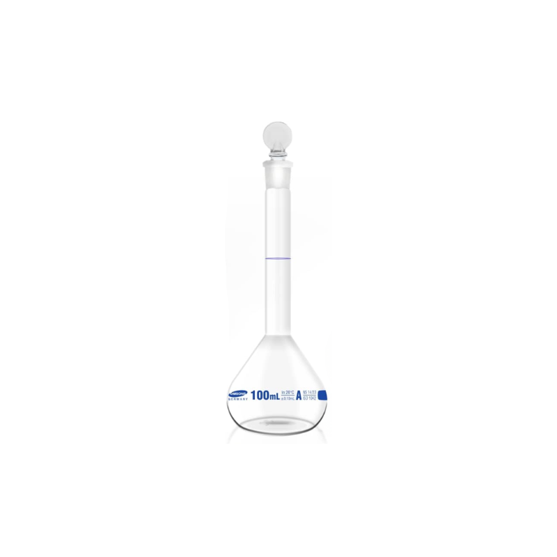 Volumetric Flasks, Clear, Class 'A' Batch Certificate - Glass Stopper