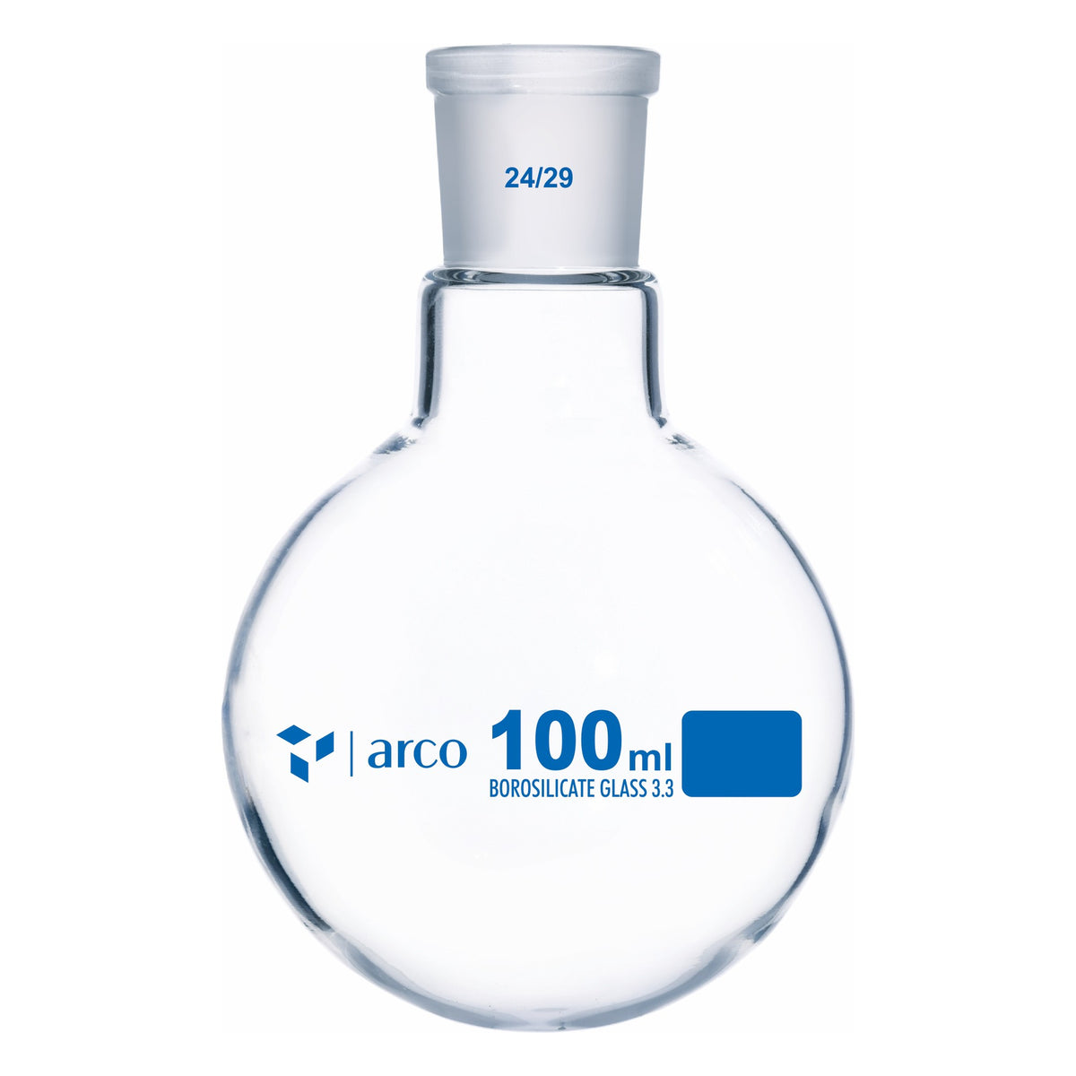 Round Bottom Boiling Flask with Socketed Single Neck, third view