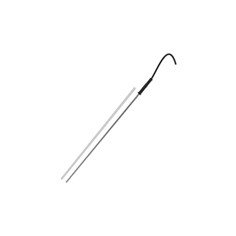 White PTFE thermometer casing 3mm diameter by 250mm for chemical-resistant lab protection