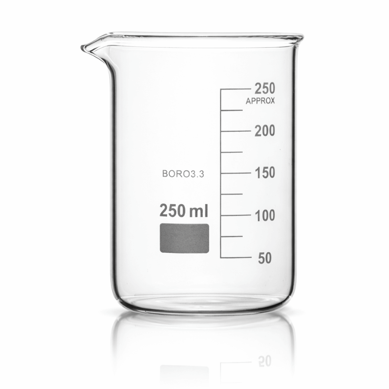Borosilicate Glass Beaker Boro 3.3 (25ml to 5000ml), Non-Branded Laboratory Beaker
