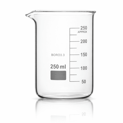 Borosilicate Glass Beaker Boro 3.3 (25ml to 5000ml), Non-Branded Laboratory Beaker