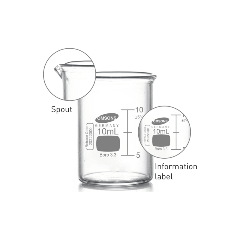 Beaker. Borosilicate, Low Form
