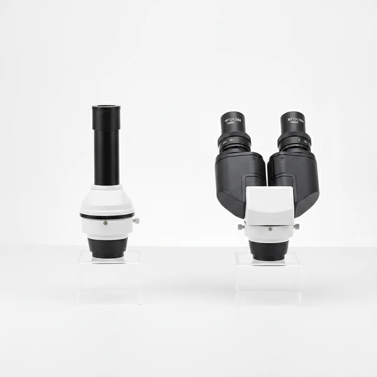 Monocular versus binocular microscope head comparison