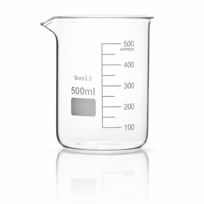 Borosilicate Glass Beaker Boro 3.3 (25ml–5000ml), Non - Branded Laboratory Beaker