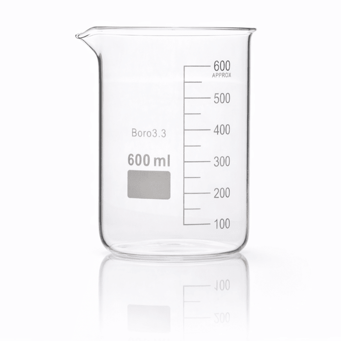 Borosilicate Glass Beaker Boro 3.3 (25ml–5000ml), Non - Branded Laboratory Beaker