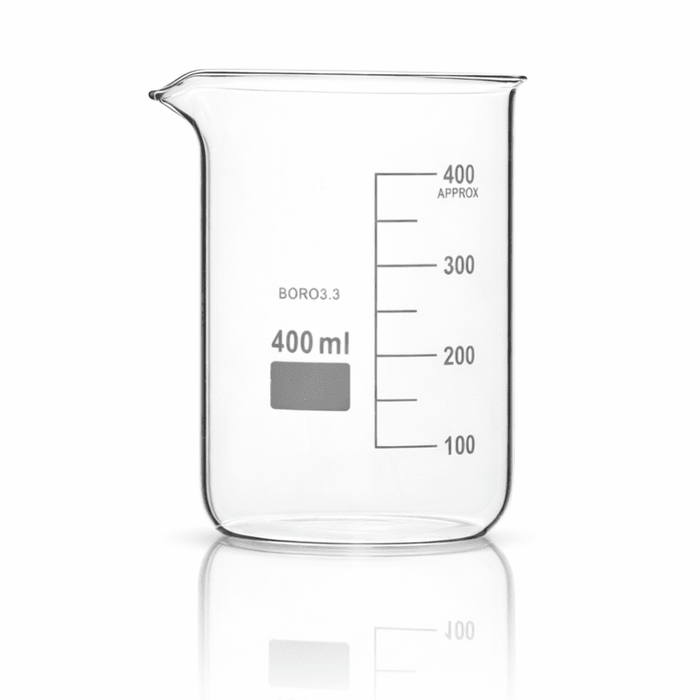 Borosilicate Glass Beaker Boro 3.3 (25ml–5000ml), Non - Branded Laboratory Beaker