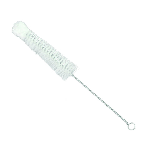 Brush Test Tube 24 - 13 mm Bristle with cotton yarn tip, on stainless steel wire handle.
