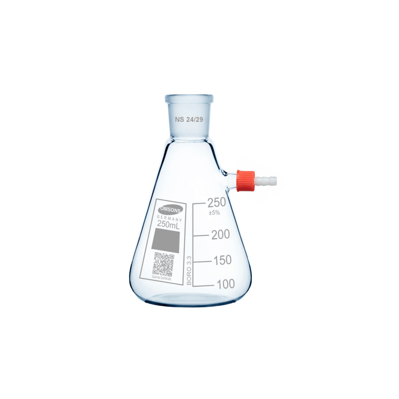 Buchner Filtering Flasks - Heavy Wall, with PTFE Tubulation and Socket