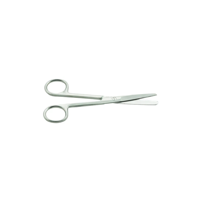 Stainless steel dissecting scissors 125 mm blunt tip for safe classroom dissection