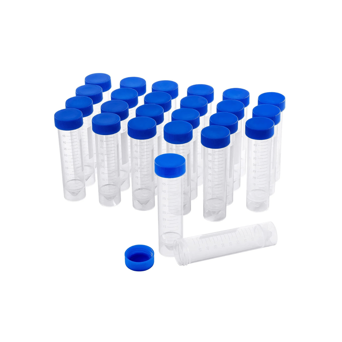 Centrifuge Tube with Blue Screw Cap, Free Standing, Bulk Bag Sterile
