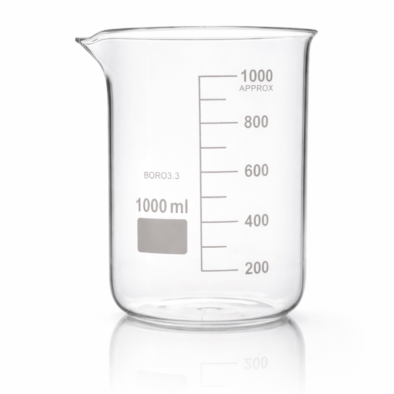 Borosilicate Glass Beaker Boro 3.3 (25ml to 5000ml), Non-Branded Laboratory Beaker