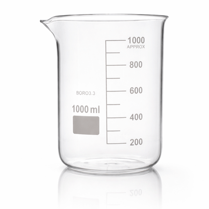 Borosilicate Glass Beaker Boro 3.3 (25ml to 5000ml), Non-Branded Laboratory Beaker