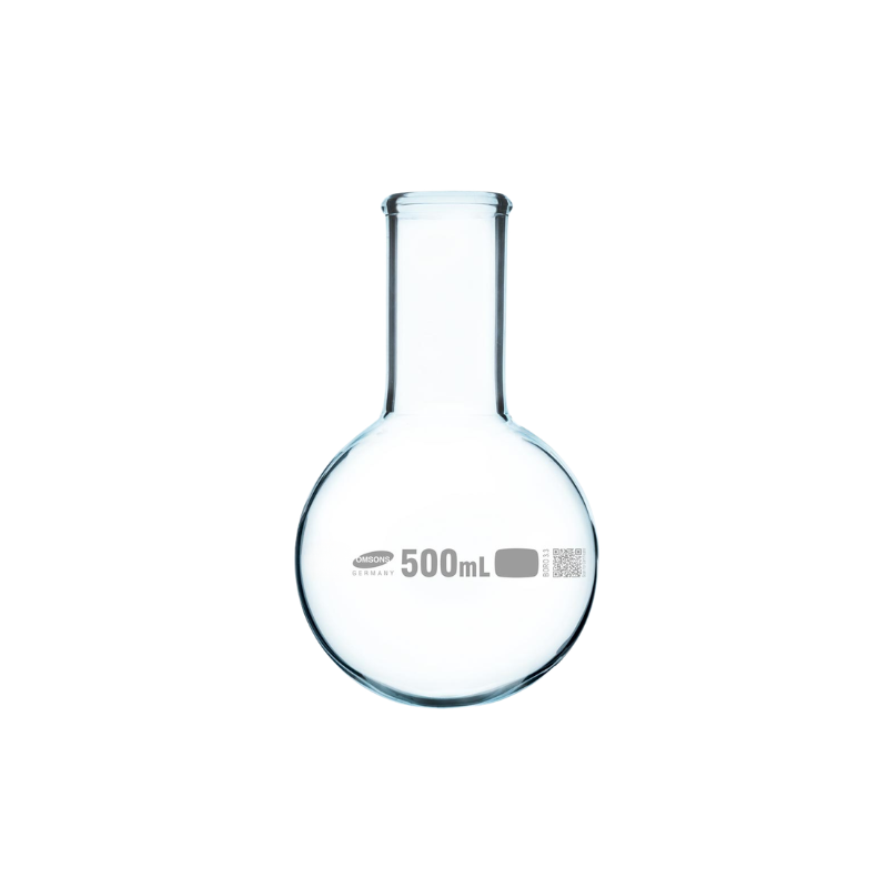 Round Bottom Flash, Single Rimmed Neck