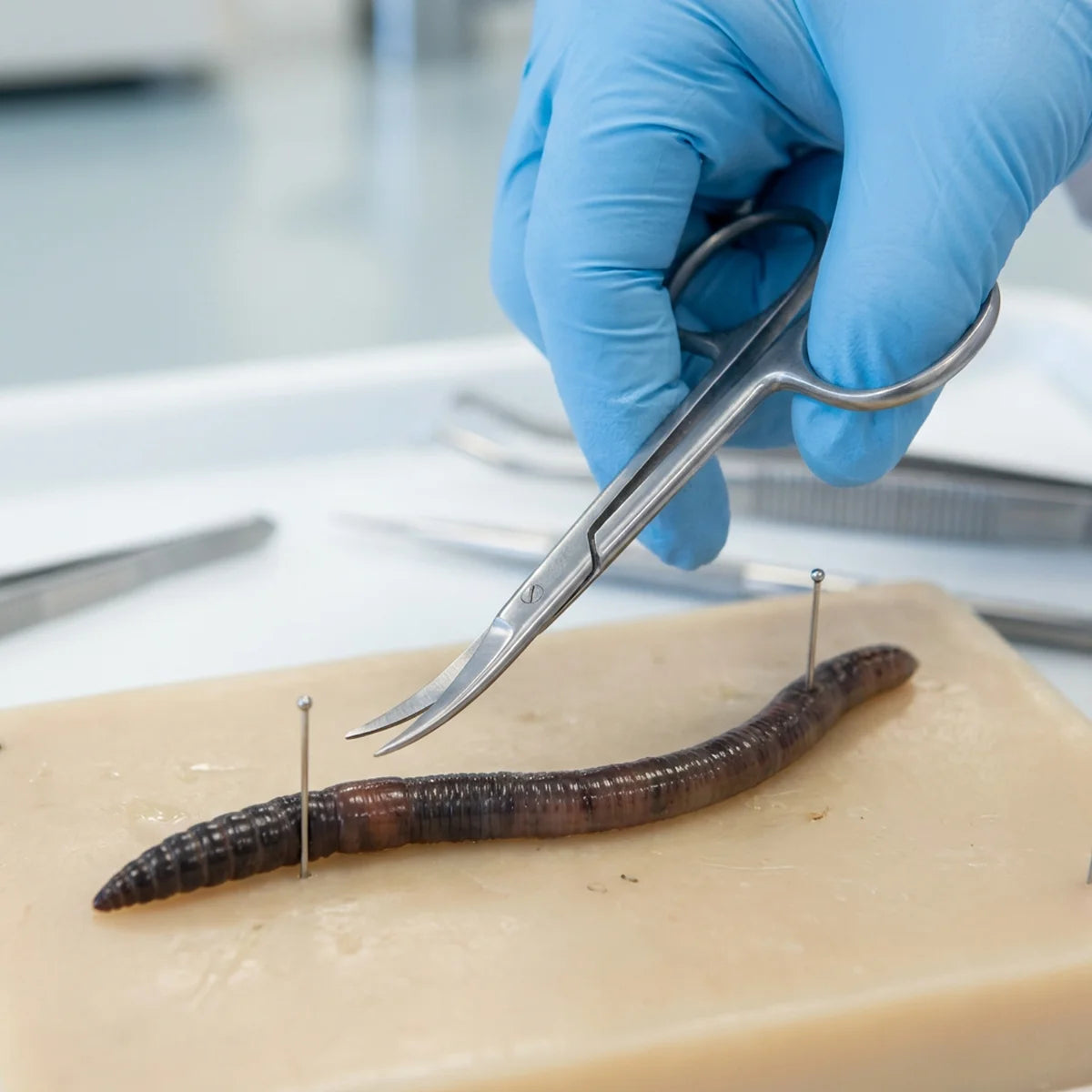 Dissecting scissors specimen technique