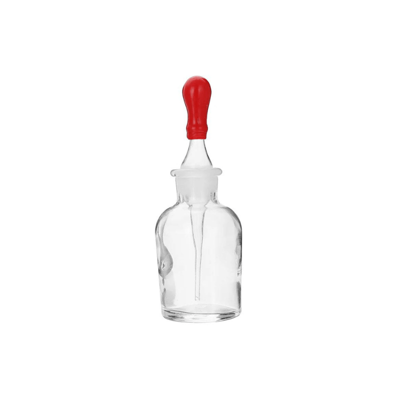 Dropping Bottle Clear Neutral Glass