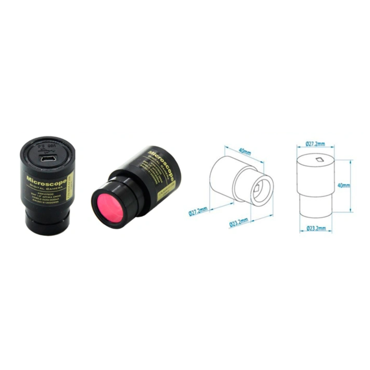 Digital Eyepiece Camera - USB2.0, Dia. 23.2mm Eyepiece Tube