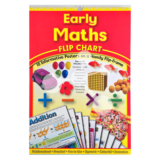 Early Maths flip chart multi page educational resource covering numbers arithmetic and basic maths concepts