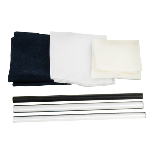 Electrostatic Friction Rod Kit : 3 Cloths, 3 Rods
