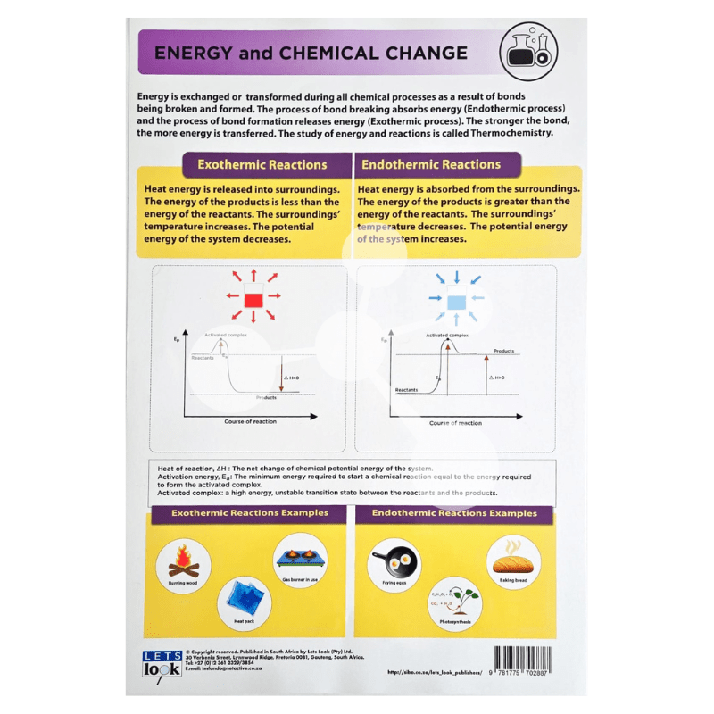 Energy and Chemical Change Wall Chart