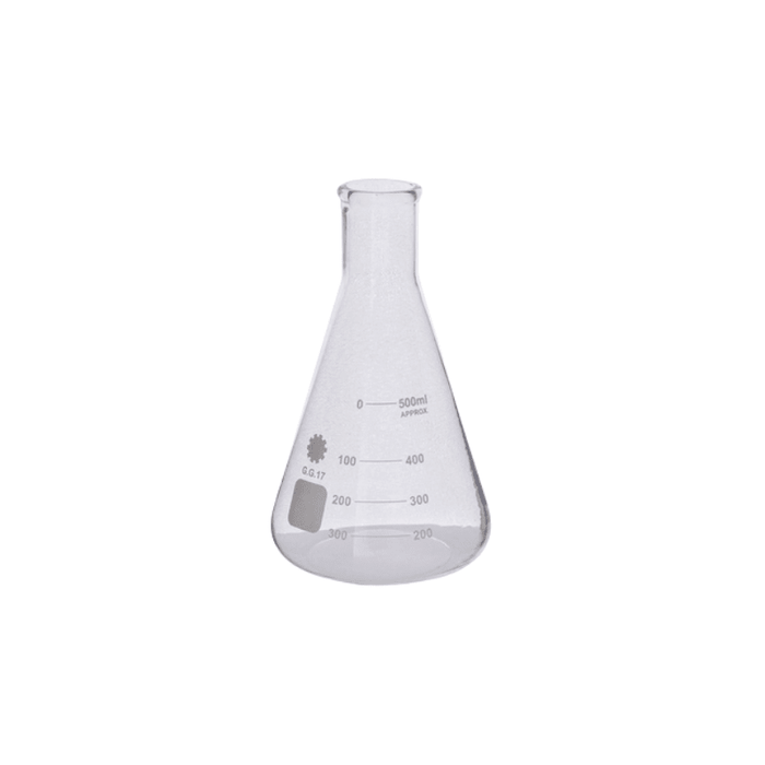 Erlenmeyer Conical Flask, Borosilicate 3.3 with Narrow Neck