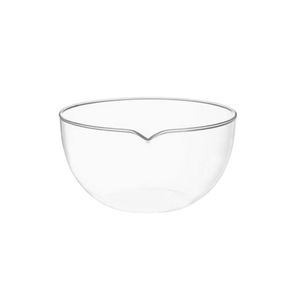 Evaporation dish,Flat - bottom ,With spout, boro 3.3 Glass