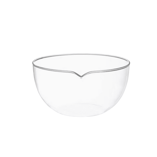 Evaporation dish,Flat - bottom ,With spout, boro 3.3 Glass