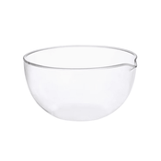 Evaporation dish,Flat - bottom ,With spout, boro 3.3 Glass