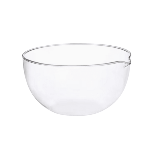 Evaporation dish,Flat - bottom ,With spout, boro 3.3 Glass
