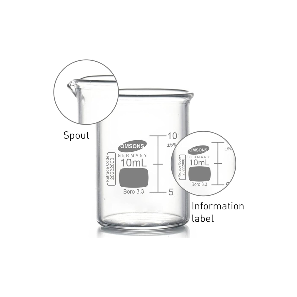 Beaker. Borosilicate, Low Form