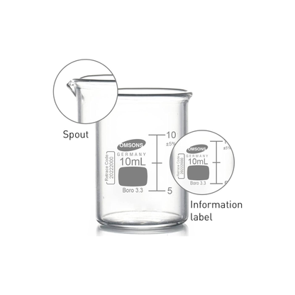 Beaker. Borosilicate, Low Form